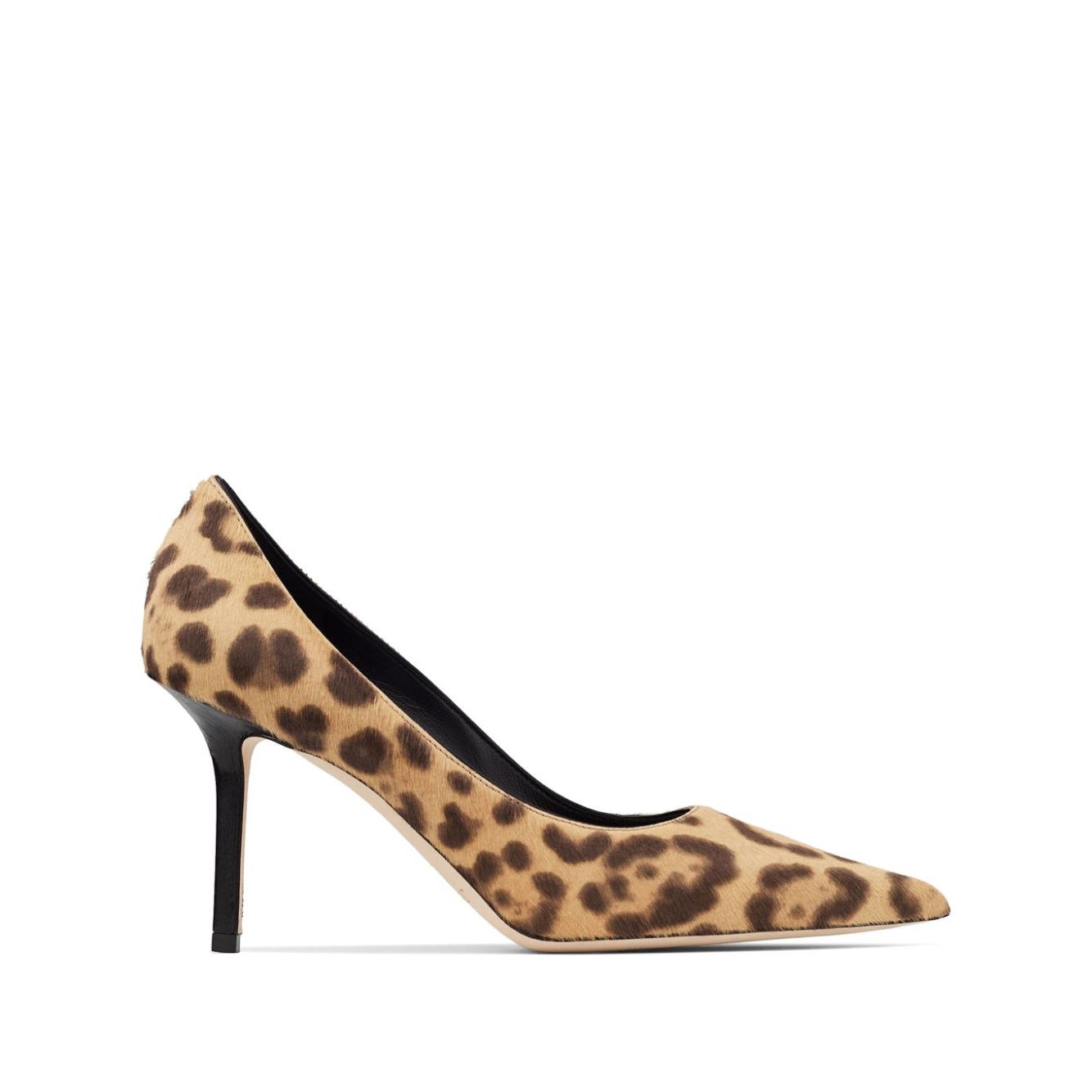 Jimmy Choo Love 85 Leopard Print Pony Pumps