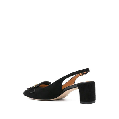 Tod's 50mm Suede Pumps with Back Strap Medium Heel