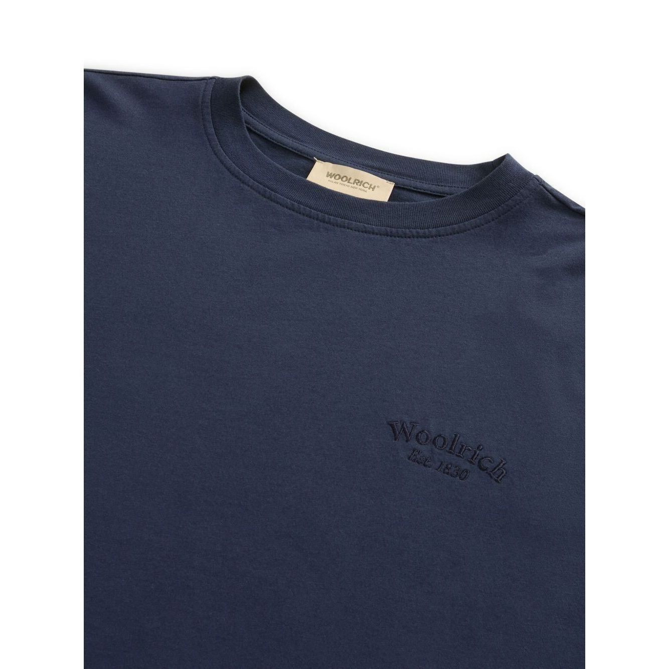 Woolrich Pure Pima Cotton T-Shirt with Logo