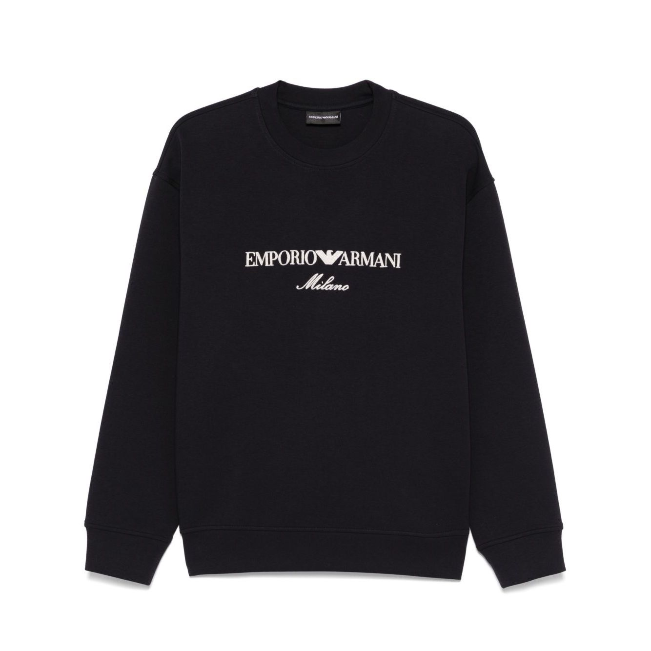 Emporio Armani ASV Double-jersey sweatshirt with logo embroidery