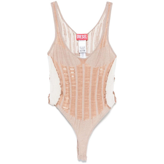Diesel M-Calipso bodysuit Topwear Diesel Light Gray