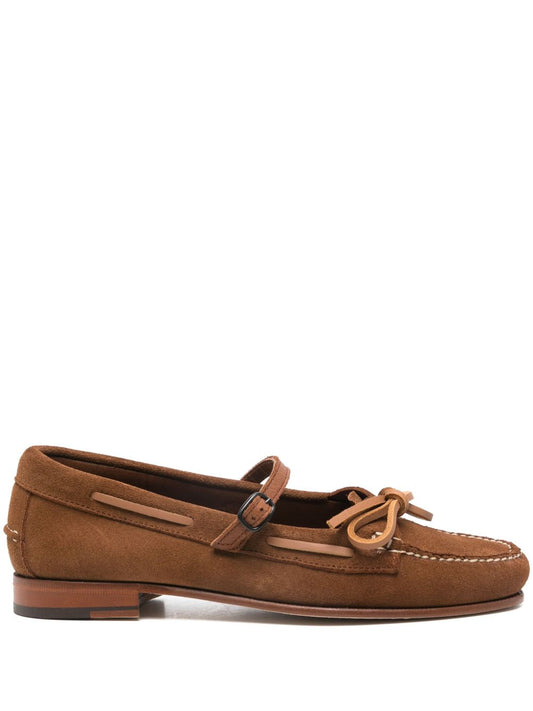 HEREU Flat shoes Leather Brown Moccasins Hereu Saddle Brown