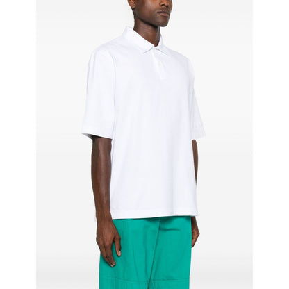 Marni logo-patch polo shirt Topwear