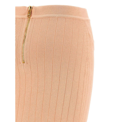 Balmain knitted mini skirt