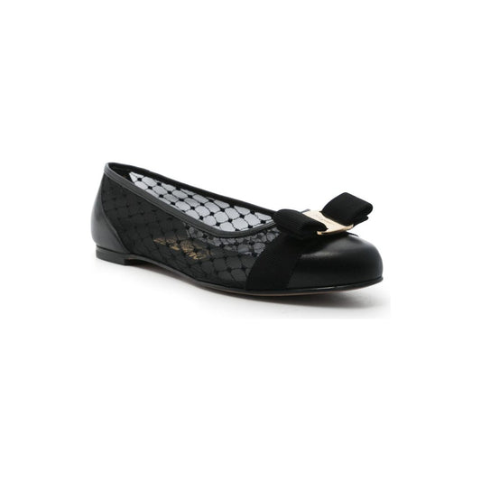 Ferragamo Varina Ballerinas Flat Shoes Ferragamo Light Gray