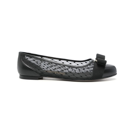 Ferragamo Varina Ballerinas Flat Shoes Ferragamo Dark Slate Gray