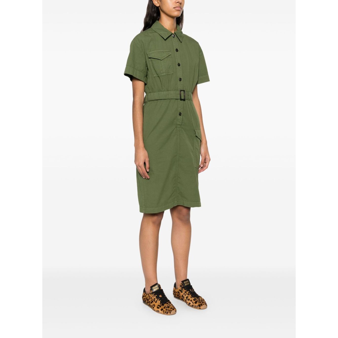 Woolrich belted waist shirt dress Dresses
