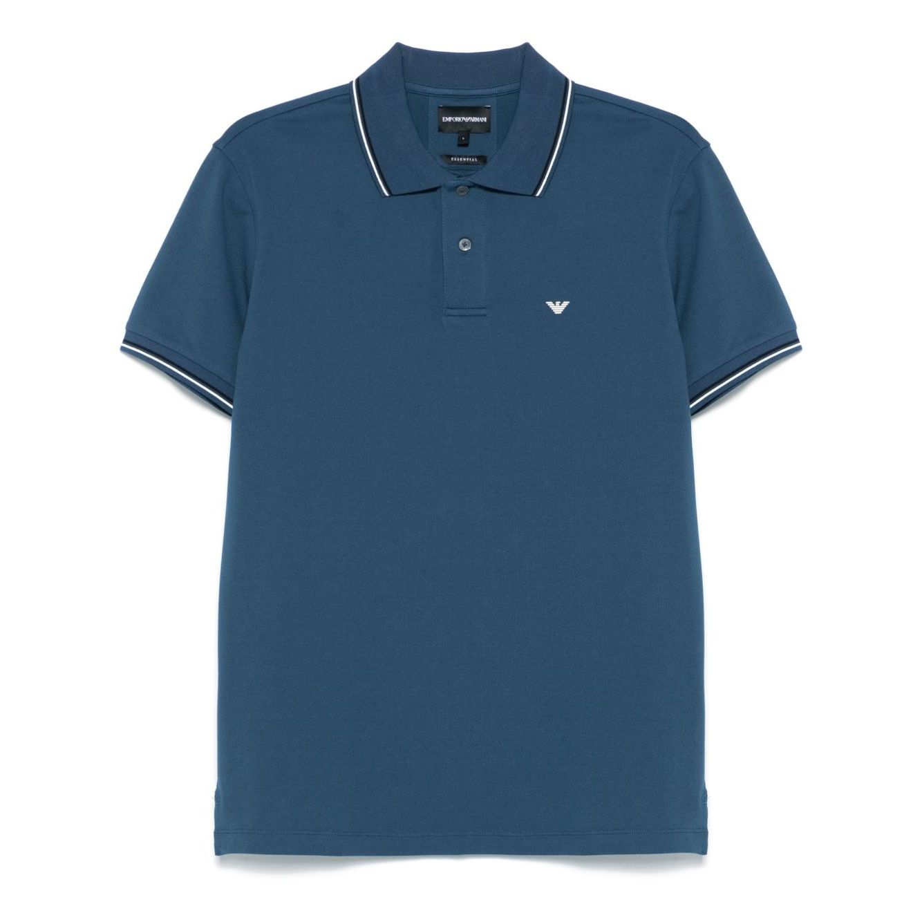Emporio Armani embroidered logo polo shirt