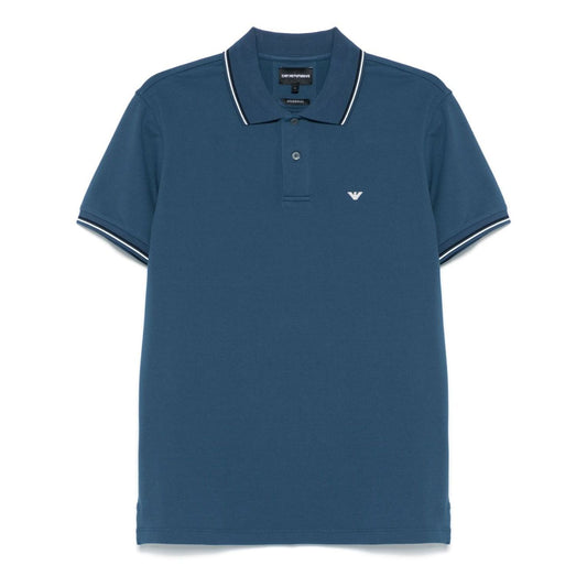 Emporio Armani embroidered logo polo shirt