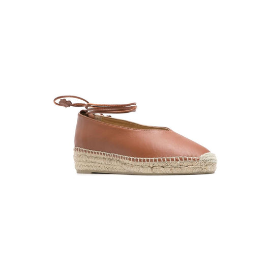 Castaner Flat shoes Leather Brown Espadrilles Castaner Rosy Brown