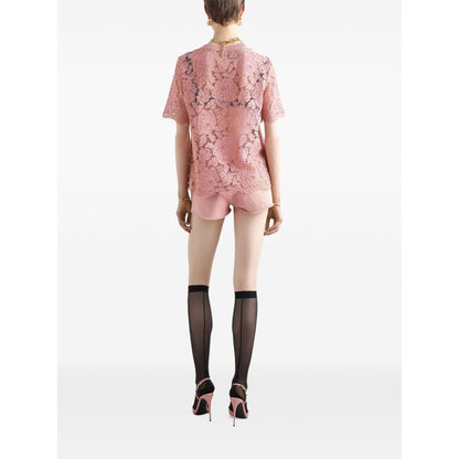 Dolce & Gabbana corded lace short sleeved T-shirt