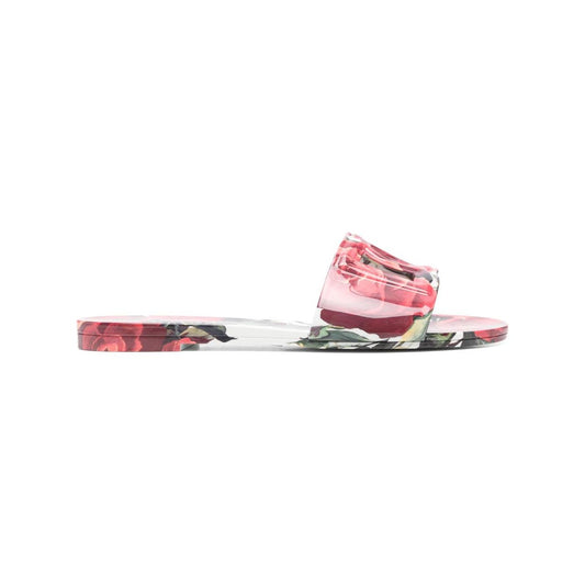 Dolce & Gabbana floral-print slides Sandals Dolce & Gabbana Light Gray