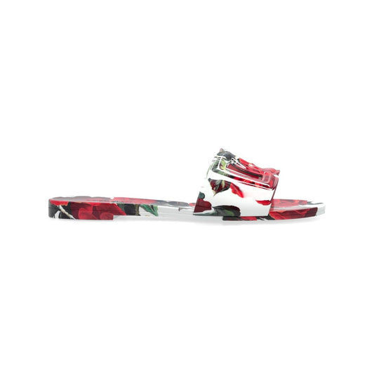 Dolce & Gabbana floral-print slides Sandals Dolce & Gabbana Light Gray