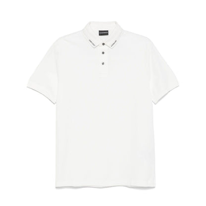 Emporio Armani Jersey polo with logo collar
