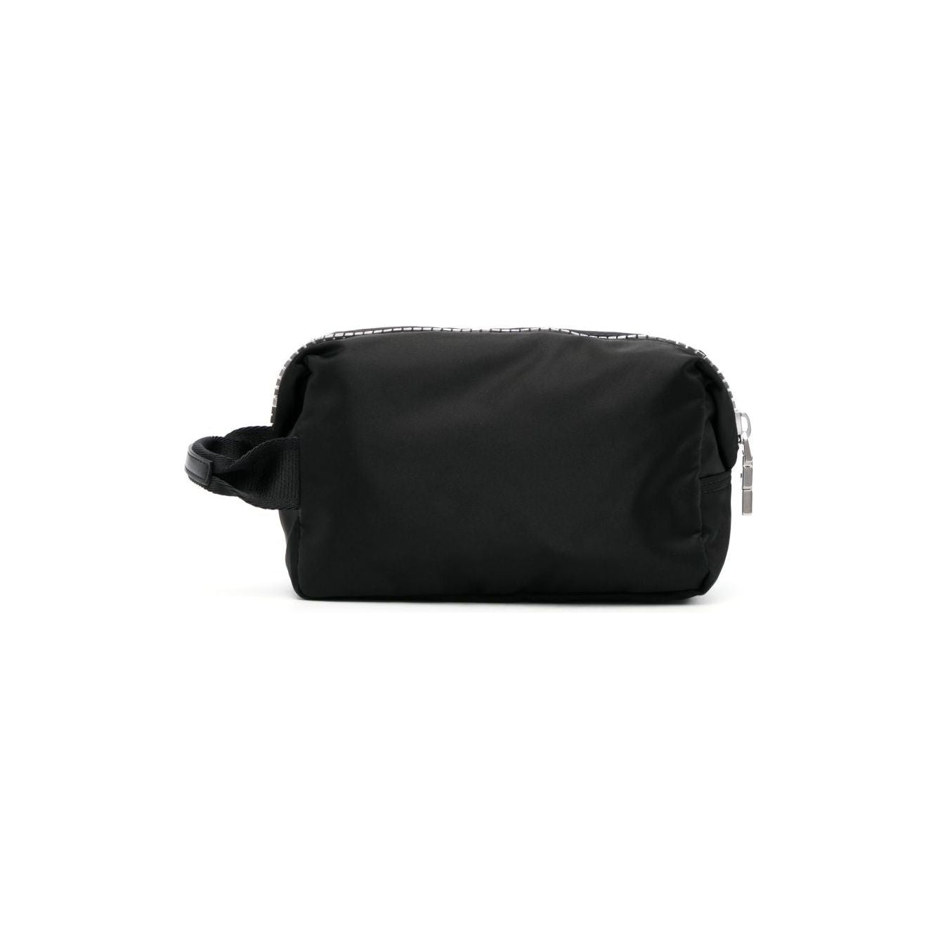 Front view with bag zipped and handles upright.