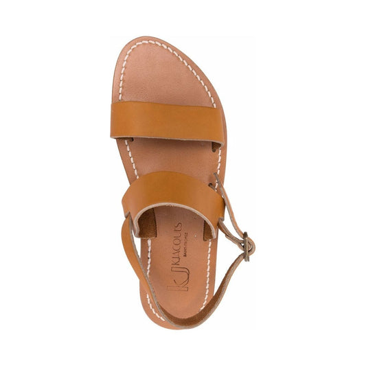 K Jacques St Tropez Sandals Leather Brown Sandals K Jacques St Tropez Sienna