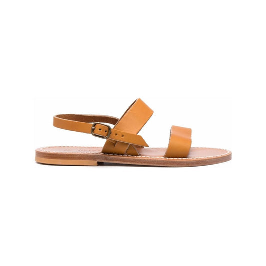 K Jacques St Tropez Sandals Leather Brown Sandals K Jacques St Tropez Dark Khaki