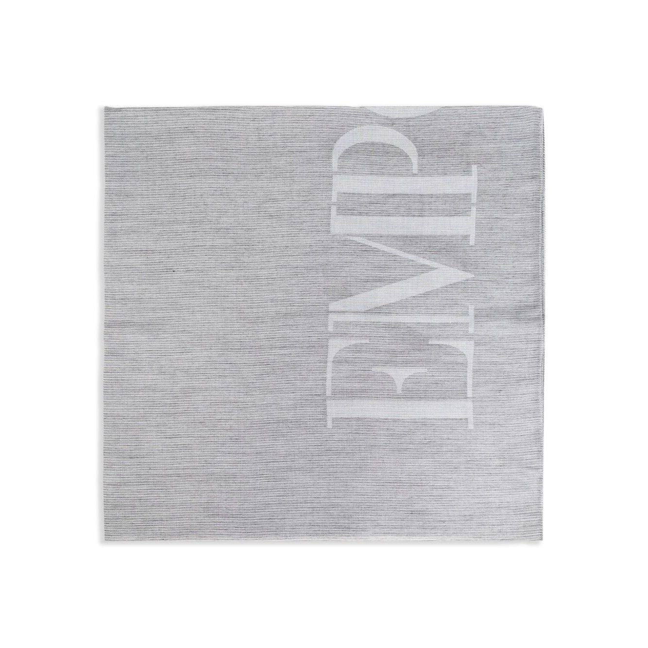 Emporio Armani Logo cotton blend scarf