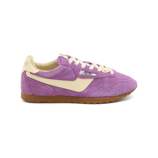 Autry Windspin in suede & Leather Sneakers Autry Rosy Brown