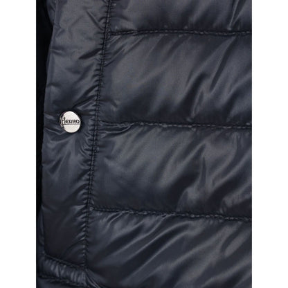 Herno Coats Clear Blue Jackets