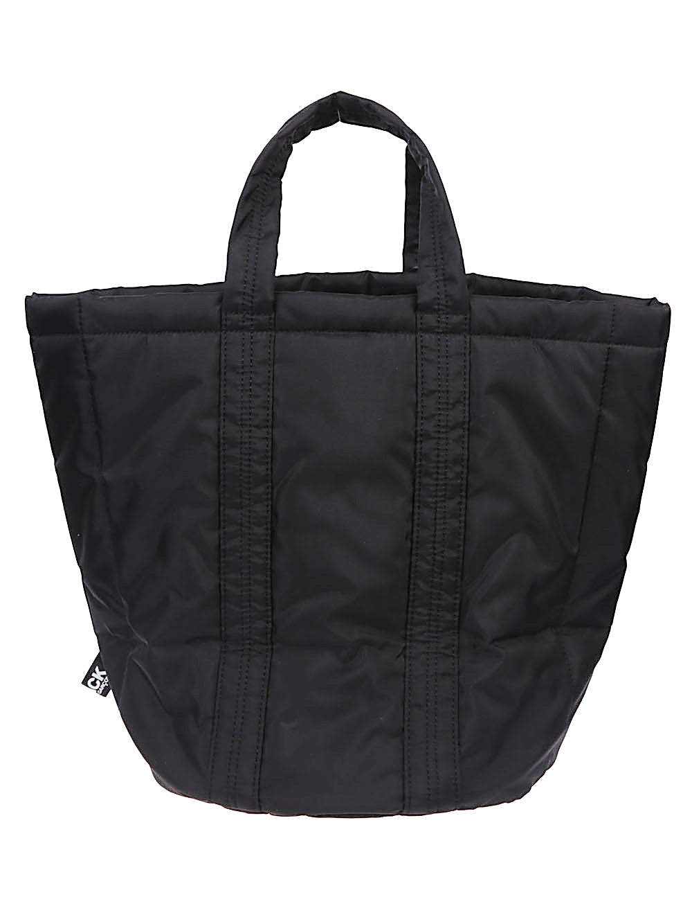 Front view with bag zipped and handles upright.