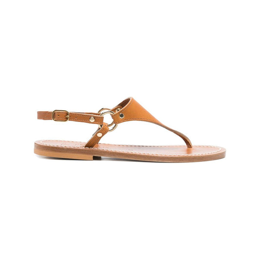 K Jacques St Tropez Sandals Leather Brown Sandals K Jacques St Tropez Sienna