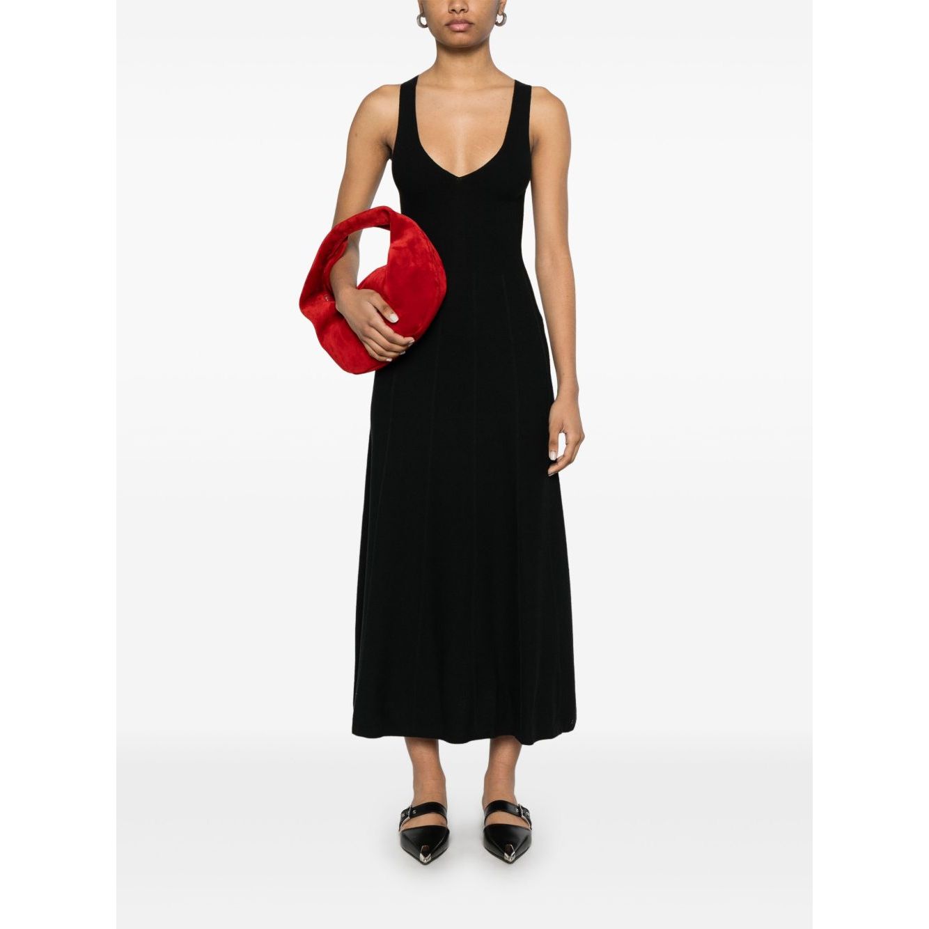 Emporio Armani Seamless, links-stitch knit long dress