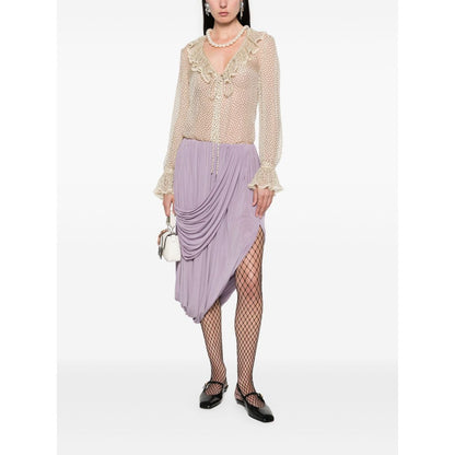 Valentino Plus-de-pois Print Light Georgette Shirt Shirts