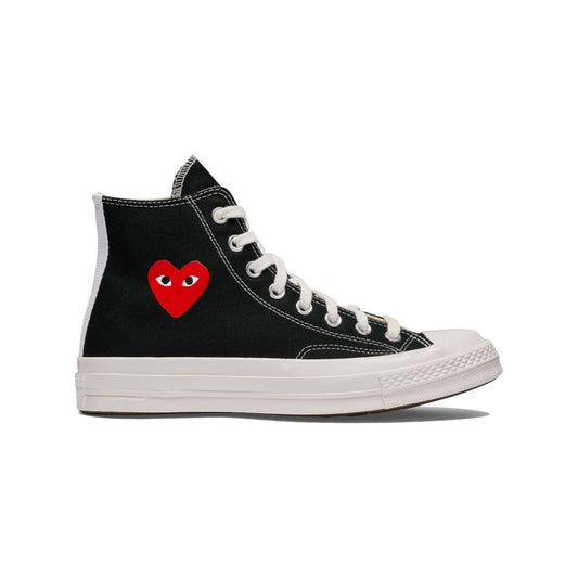Comme Des Garcons Play Single Heart Chuck 70 Sneakers Comme Des Garcons Gray