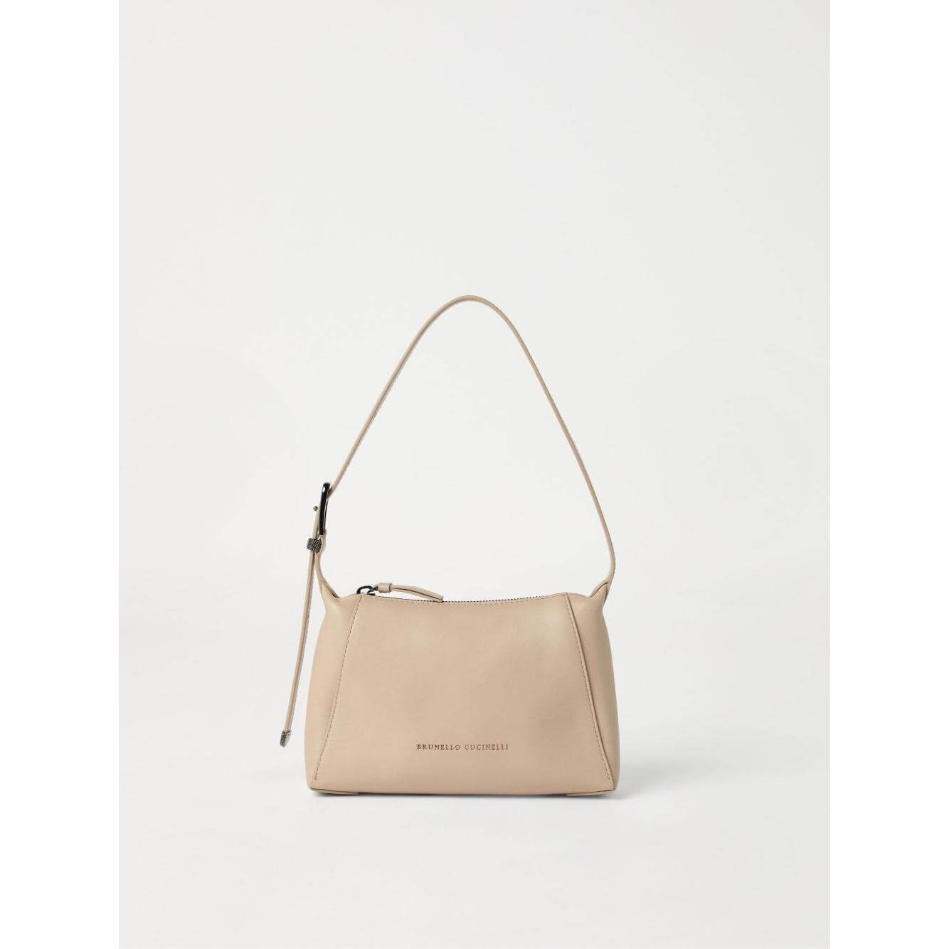 Front view with bag zipped and handles upright.