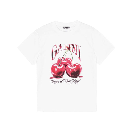 GANNI T-shirts and Polos White Topwear