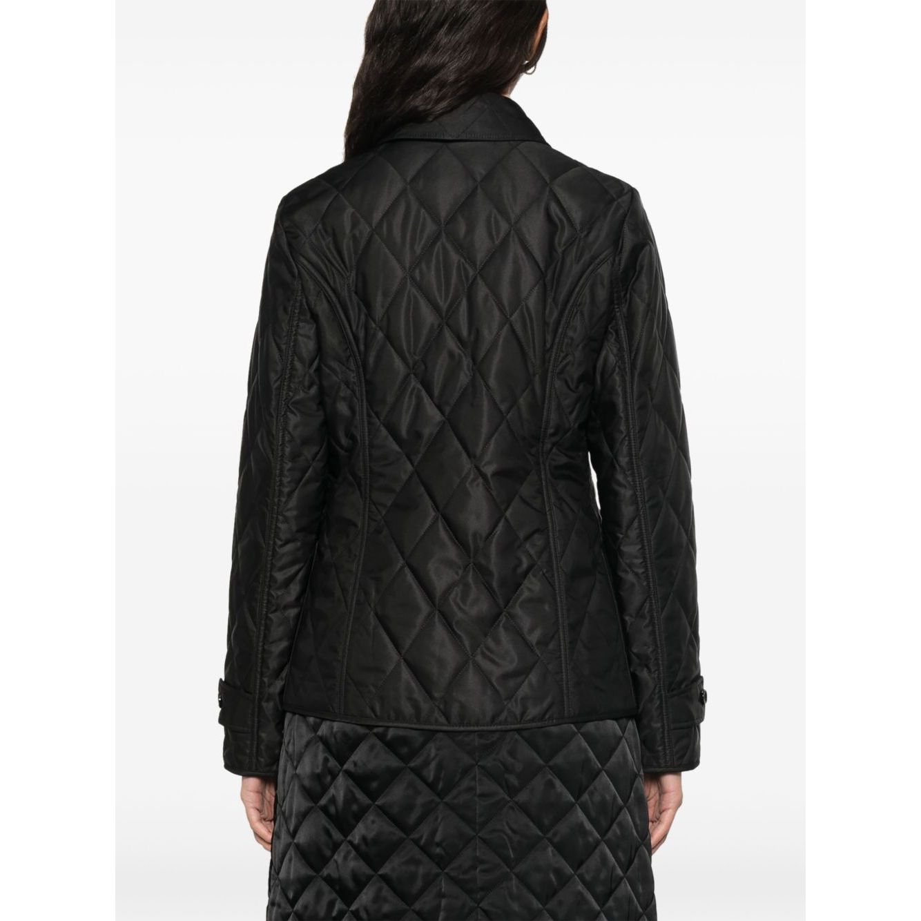 Burberry Tailored jacket with quilted high collar Jackets