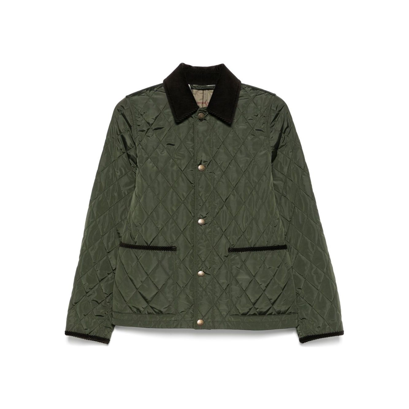 Burberry Quilted blazer corduroy collar