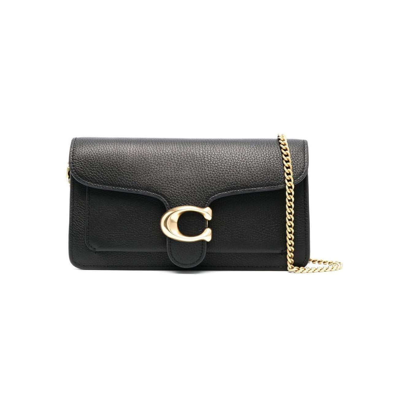 Coach Tabby chain leather clutch