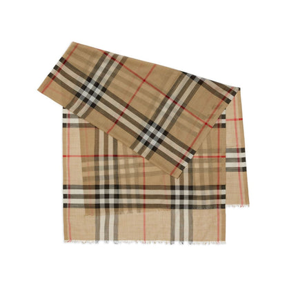 Burberry Check wool and silk scarf Scarves Hats & Gloves