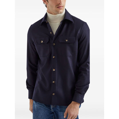 Brunello Cucinelli Shirts Blue