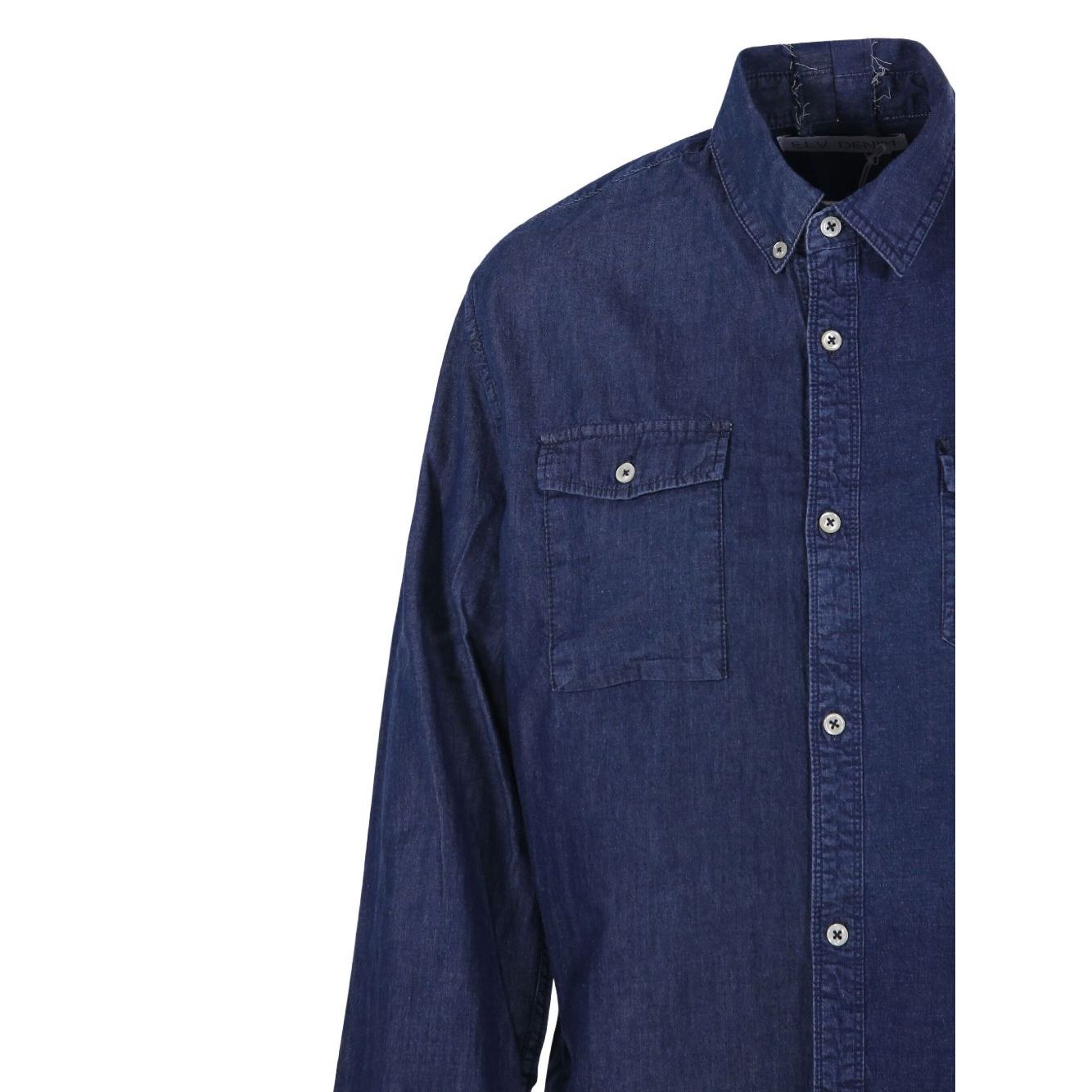 E.L.V. DENIM Shirts Blue