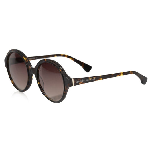 Frankie Morello Black Acetate Women's Sunglass Frankie Morello Dark Slate Gray