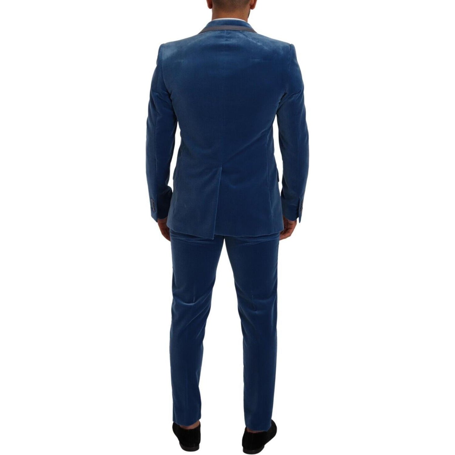 Dolce & Gabbana Blue SICILIA Velvet Slim Fit 2 Piece Suit