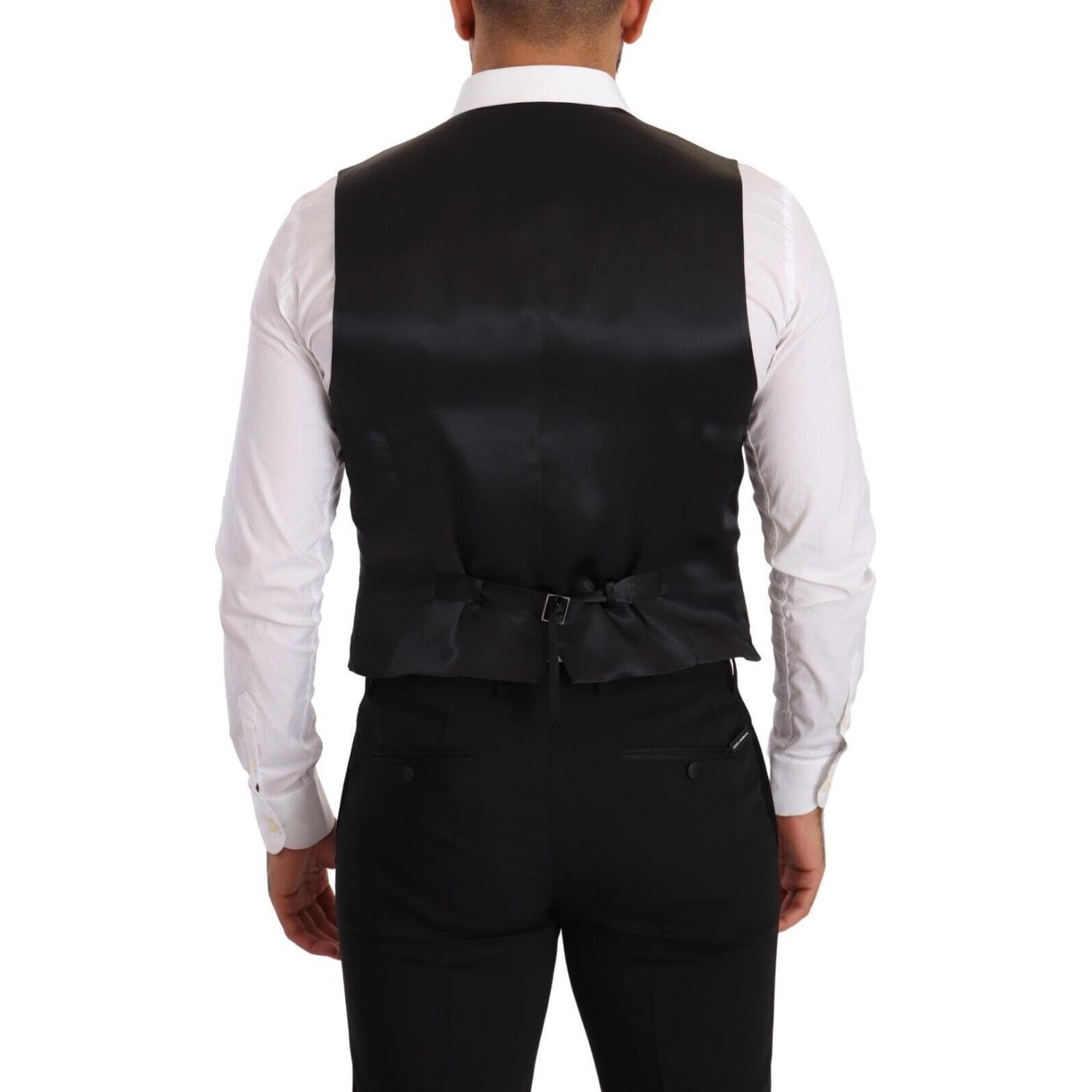 فستان من الحرير الرمادي الأنيق من دولتشي آند غابانا