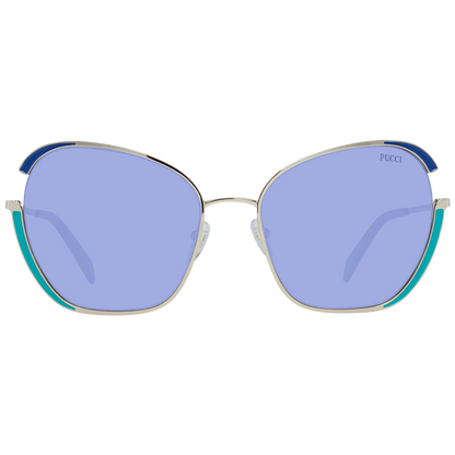 Emilio Pucci Gold Metal Sunglasses