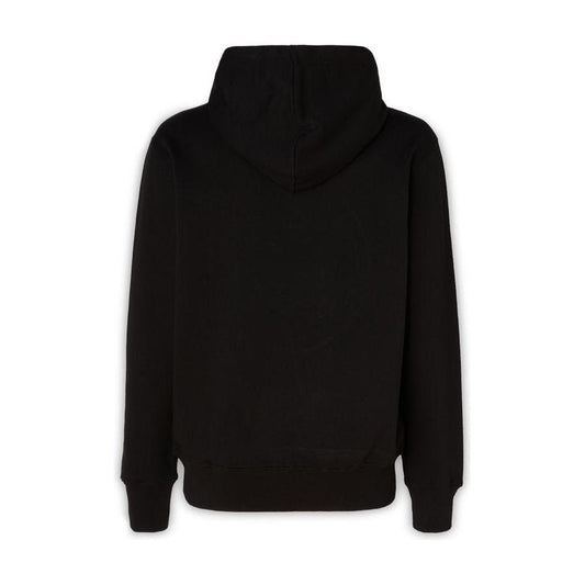 Versace Jeans Stunning Hooded Black Cotton Sweatshirt MAN SWEATERS Versace Jeans Black