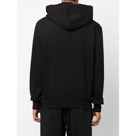 Versace Jeans Chic Black Hooded Sweatshirt Versace Jeans Black