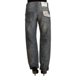 Acht Chic Gray Washed Straight Cut Jeans Acht Dark Slate Gray