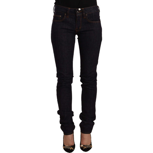 GF Ferre Chic Black Slim Fit Designer Jeans GF Ferre Black