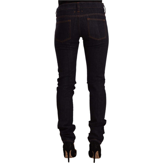 GF Ferre Chic Black Slim Fit Designer Jeans GF Ferre Black