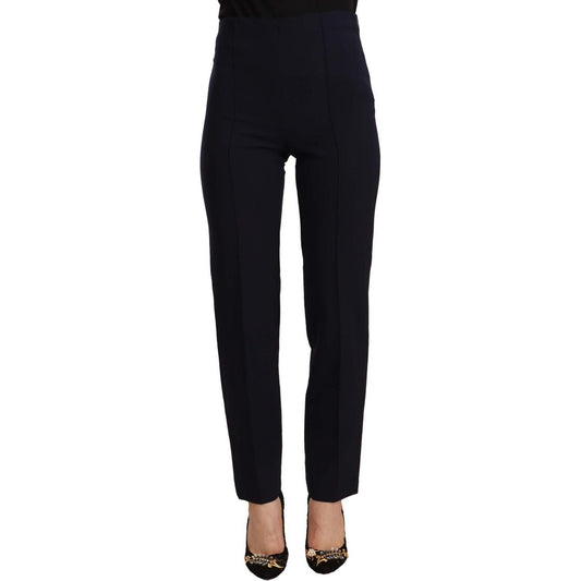 AGLINI Sleek High Waist Straight Cut Pants AGLINI Black