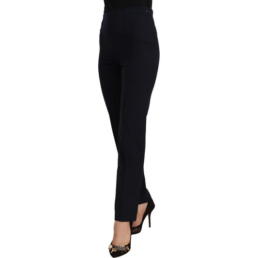 AGLINI Sleek High Waist Straight Cut Pants AGLINI Black