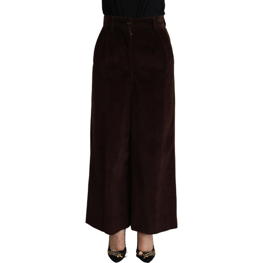 Dolce & Gabbana Elegant High-Waisted Wide Leg Pants Dolce & Gabbana Black