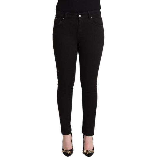 Dolce & Gabbana Chic Slim Fit Black Denim Jeans Dolce & Gabbana Black